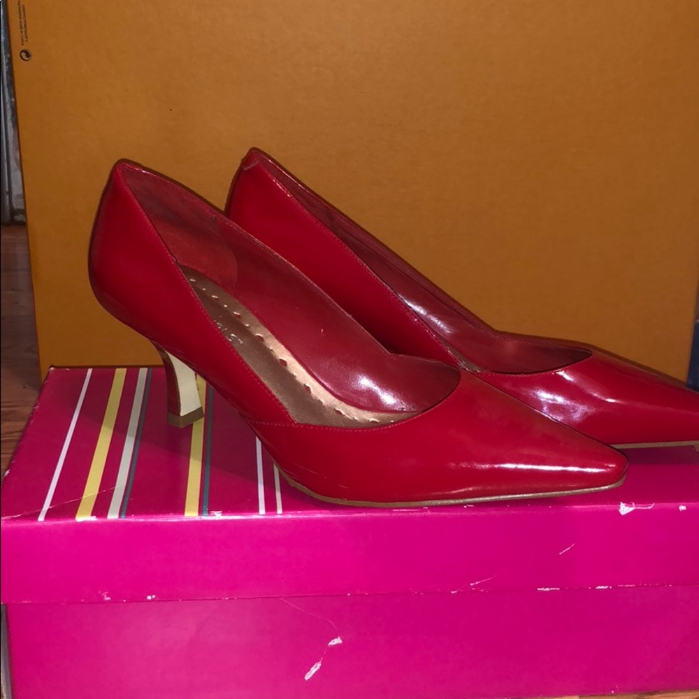 Red Low Heel BCBG Shoes